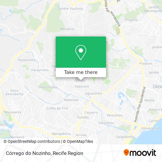 Córrego do Nozinho map