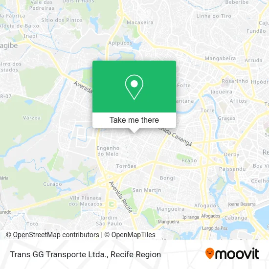 Trans GG Transporte Ltda. map