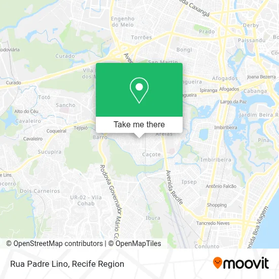 Rua Padre Lino map