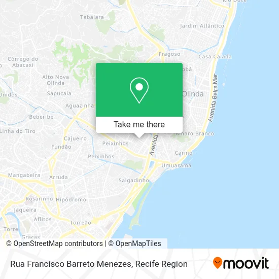 Rua Francisco Barreto Menezes map