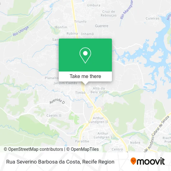 Rua Severino Barbosa da Costa map