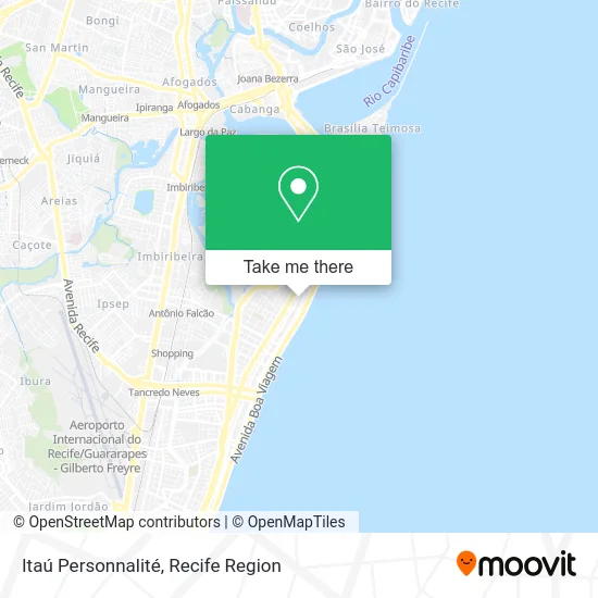 Itaú Personnalité map