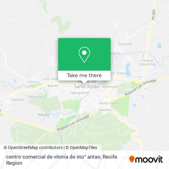 centro comercial de vitoria de sto° antao map