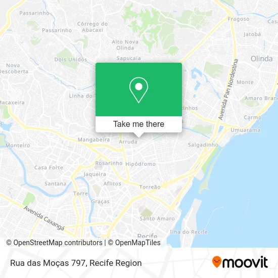 Rua das Moças 797 map