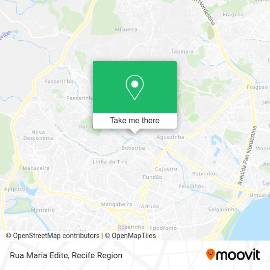 Rua Maria Edite map