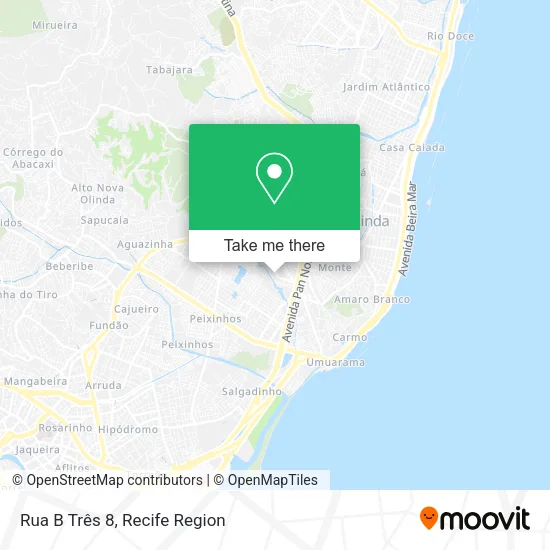 Rua B Três 8 map