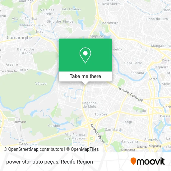 power star auto peças map
