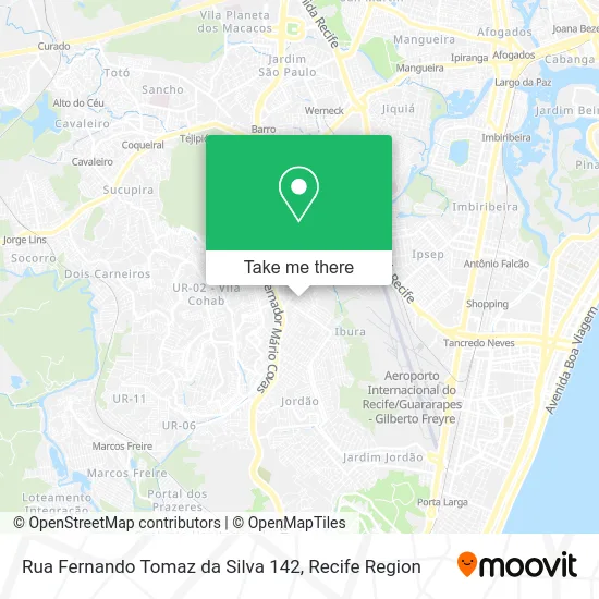 Rua Fernando Tomaz da Silva 142 map