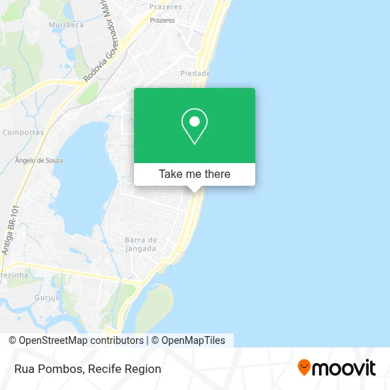 Rua Pombos map