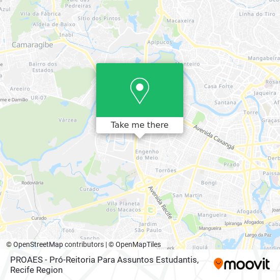 PROAES - Pró-Reitoria Para Assuntos Estudantis map