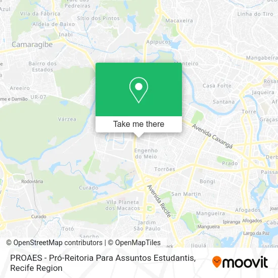 PROAES - Pró-Reitoria Para Assuntos Estudantis map