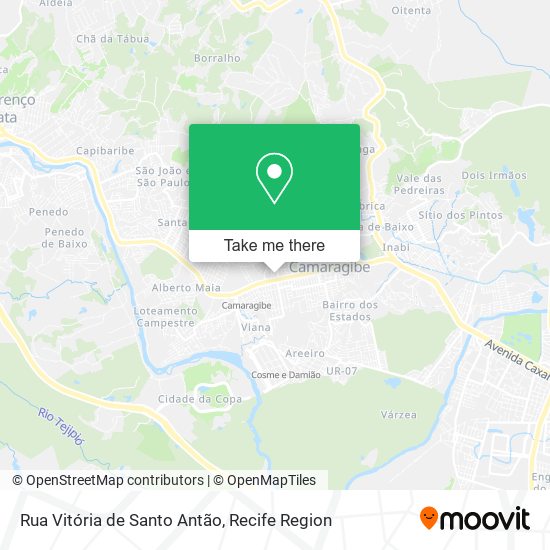 Mapa Rua Vitória de Santo Antão