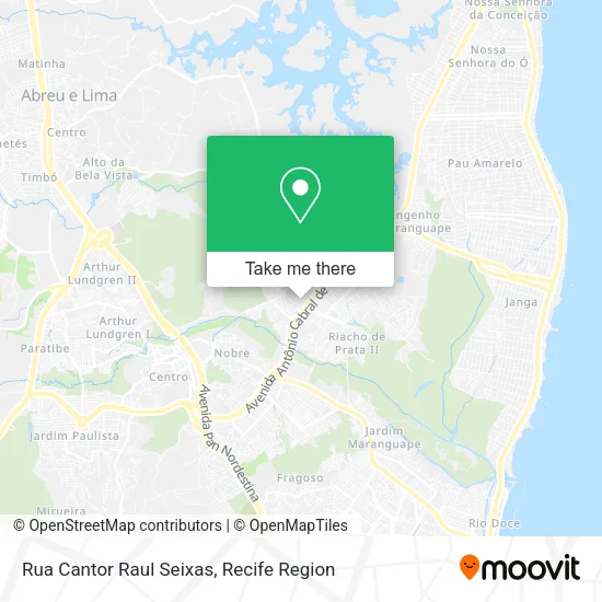 Rua Cantor Raul Seixas map