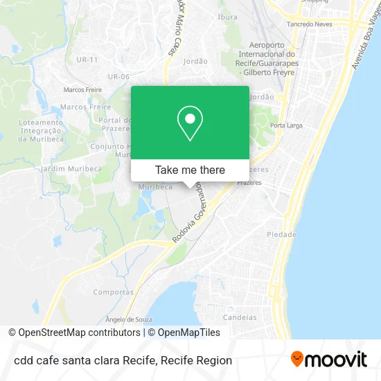 cdd cafe santa clara Recife map