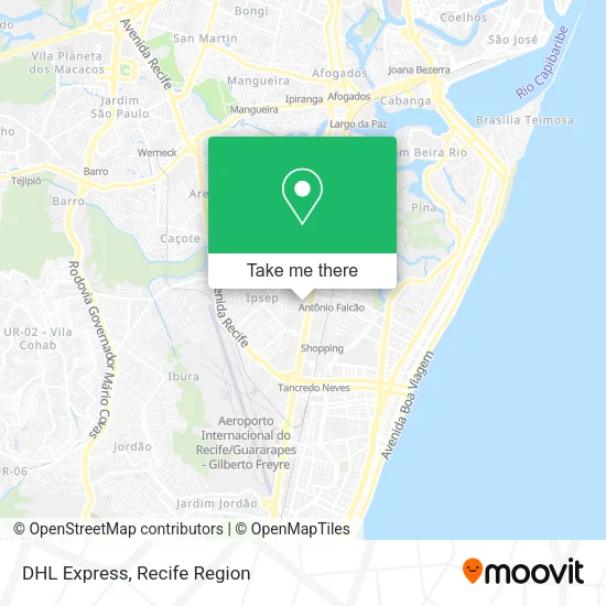 DHL Express map
