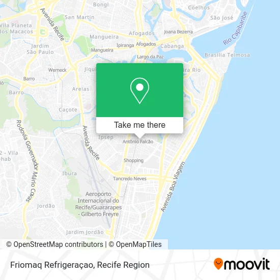 Friomaq Refrigeraçao map