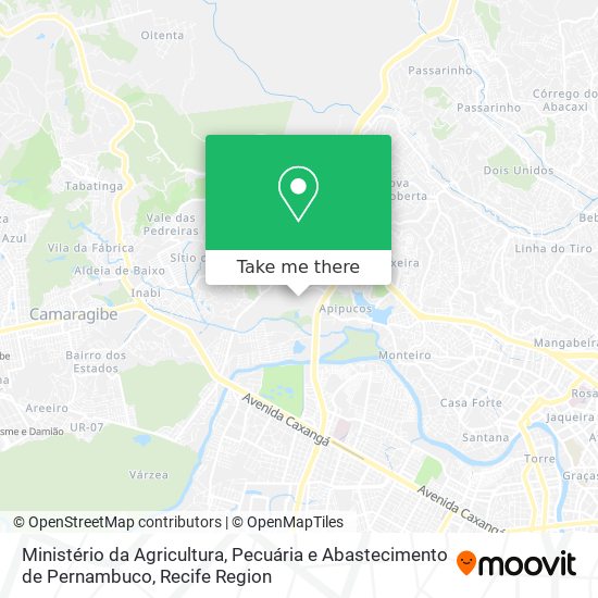 Ministério da Agricultura, Pecuária e Abastecimento de Pernambuco map