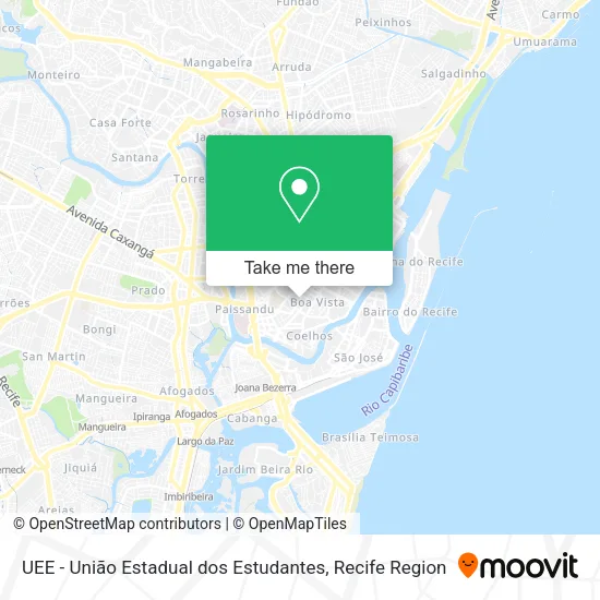 UEE - União Estadual dos Estudantes map