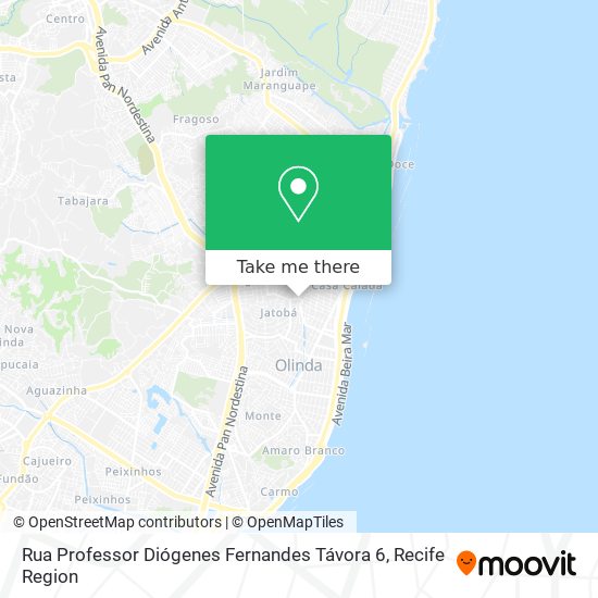 Rua Professor Diógenes Fernandes Távora 6 map