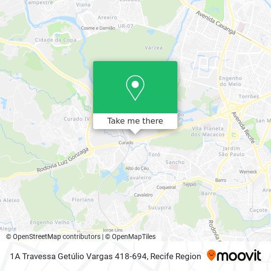 1A Travessa Getúlio Vargas 418-694 map