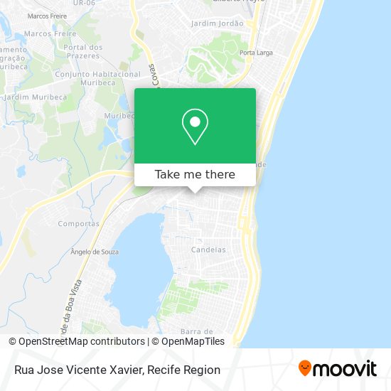 Rua Jose Vicente Xavier map