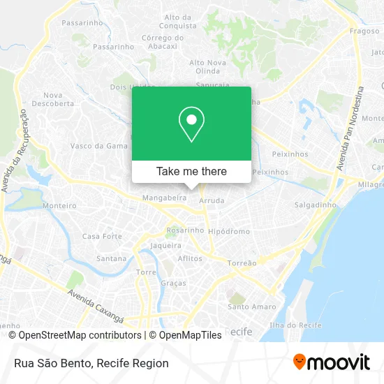 Rua São Bento map
