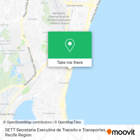 SETT Secretaria Executiva de Transito e Transportes map