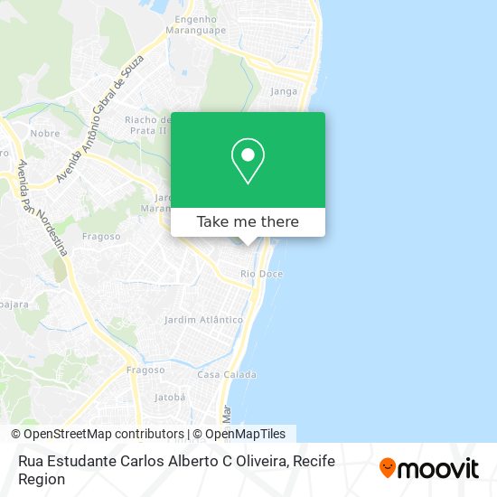 Rua Estudante Carlos Alberto C Oliveira map