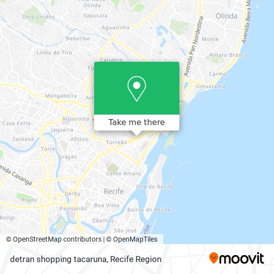 Mapa detran shopping tacaruna