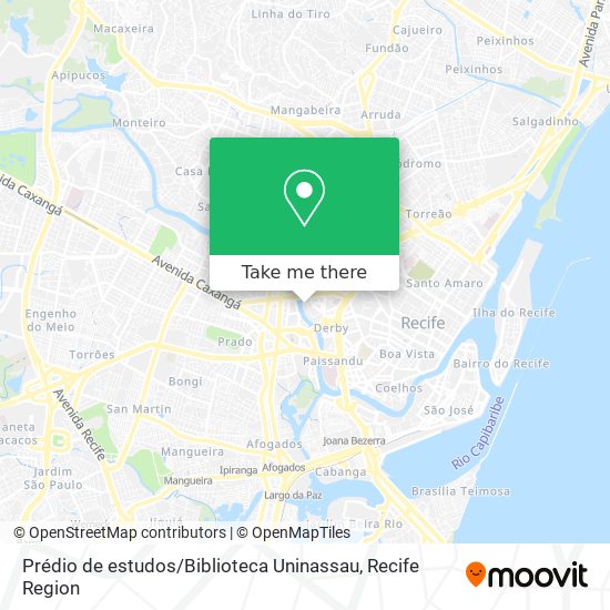 Prédio de estudos / Biblioteca Uninassau map