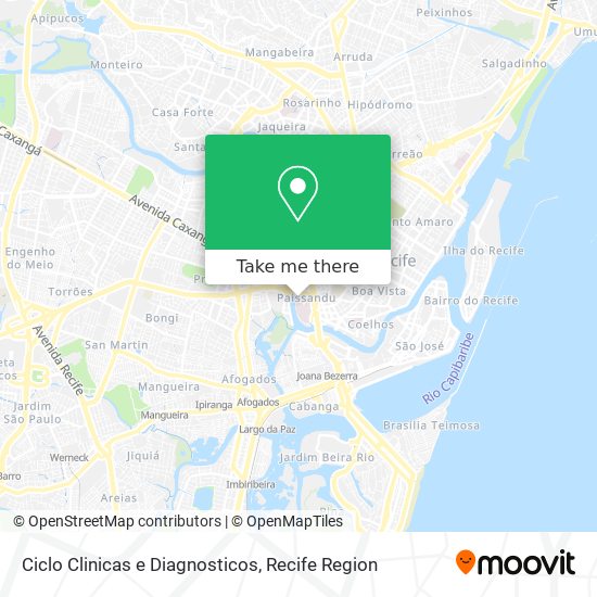Ciclo Clinicas e Diagnosticos map