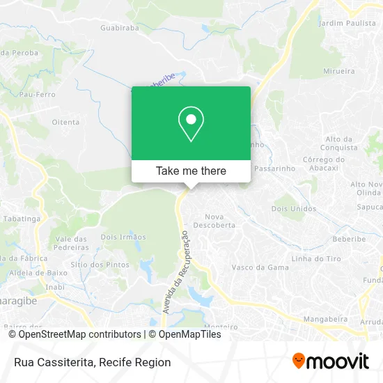 Rua Cassiterita map