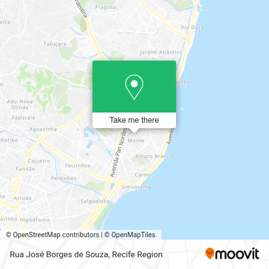 Rua José Borges de Souza map