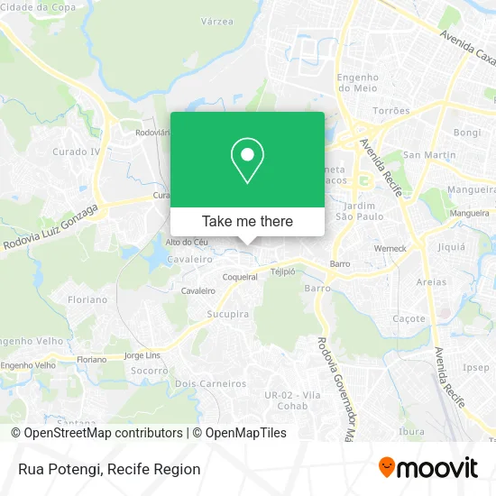 Rua Potengi map