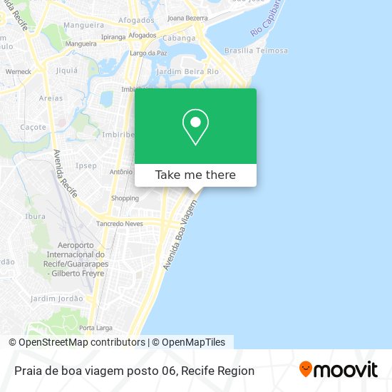 Praia de boa viagem posto 06 map