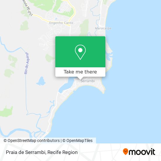 Praia de Serrambi map