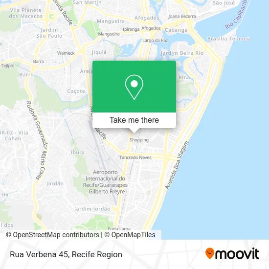 Rua Verbena 45 map