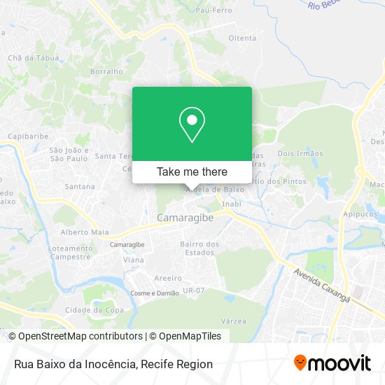 Rua Baixo da Inocência map
