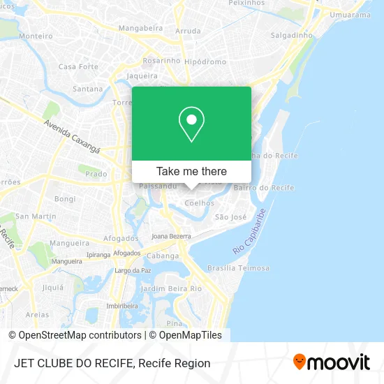 JET CLUBE DO RECIFE map