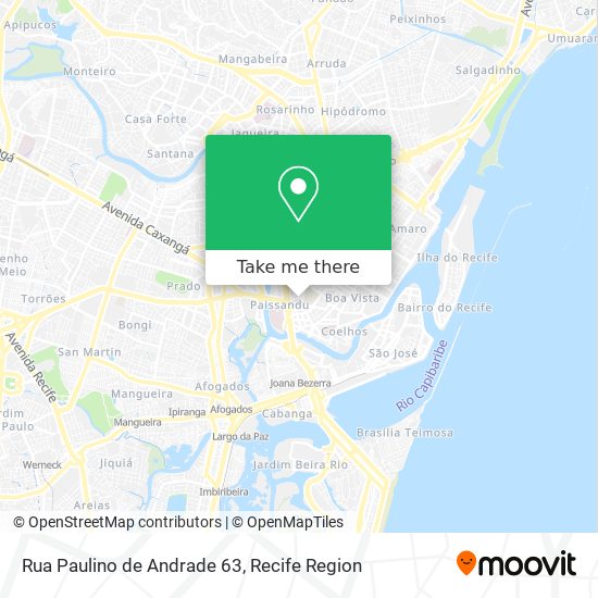 Mapa Rua Paulino de Andrade 63