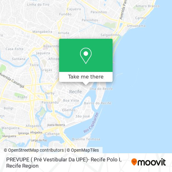 Mapa PREVUPE ( Pré Vestibular Da UPE)- Recife Polo I