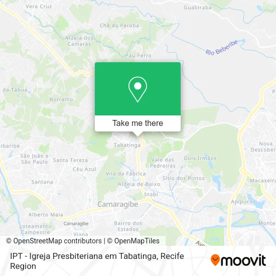 IPT - Igreja Presbiteriana em Tabatinga map