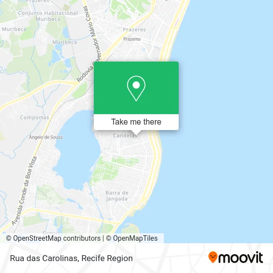 Rua das Carolinas map