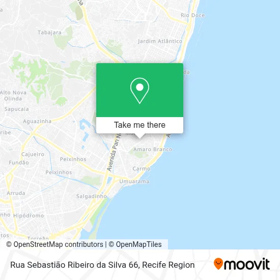 Rua Sebastião Ribeiro da Silva 66 map