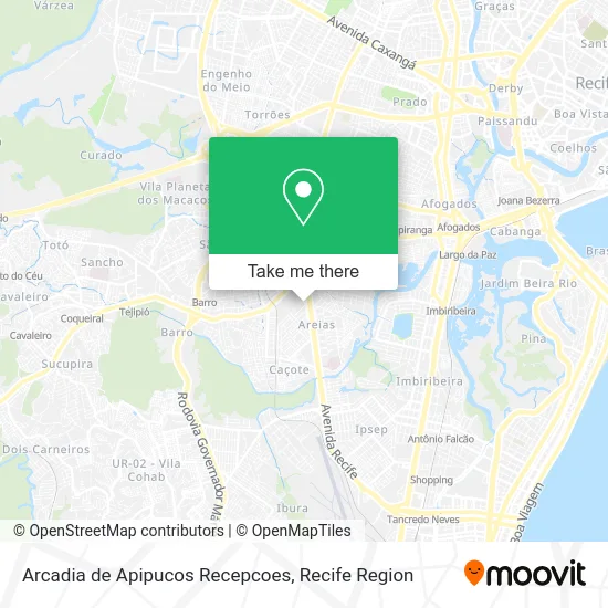 Arcadia de Apipucos Recepcoes map