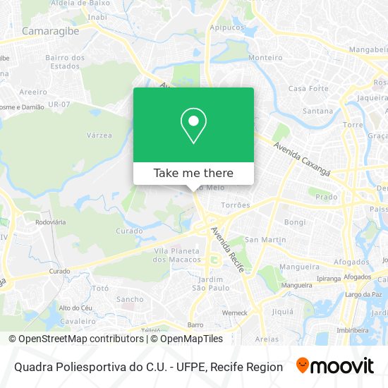 Quadra Poliesportiva do C.U. - UFPE map
