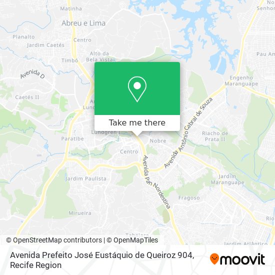 Avenida Prefeito José Eustáquio de Queiroz 904 map