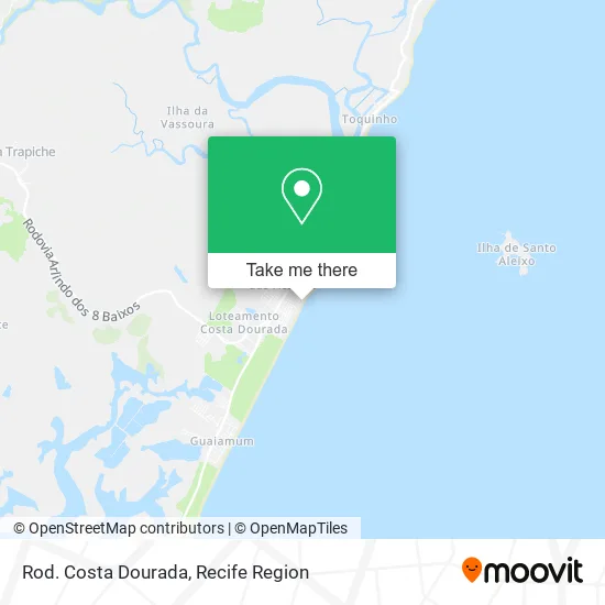 Rod. Costa Dourada map