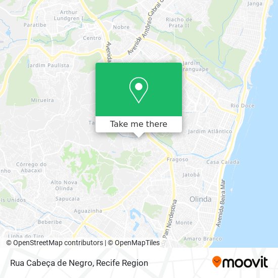 Rua Cabeça de Negro map