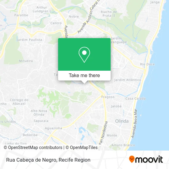 Rua Cabeça de Negro map